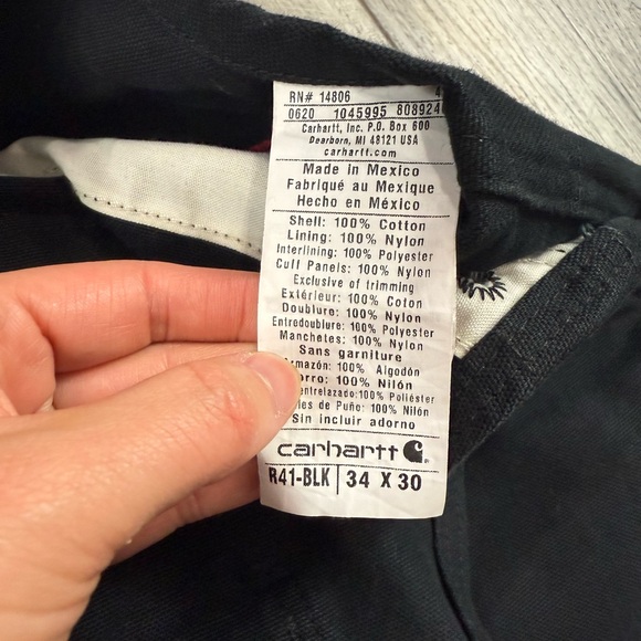 Carhartt Mens Black Coveralls - Picture 14 of 16